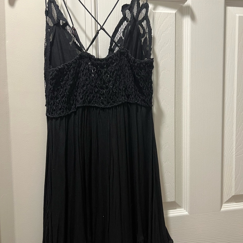 Elegant Black Lace Dress by Free People NWOT